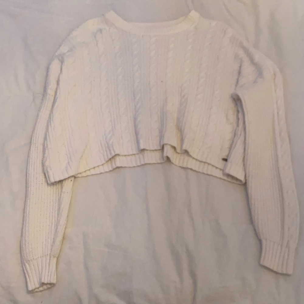 Hollister; Sweater; XS; White; Lightly Worn, Great Condition